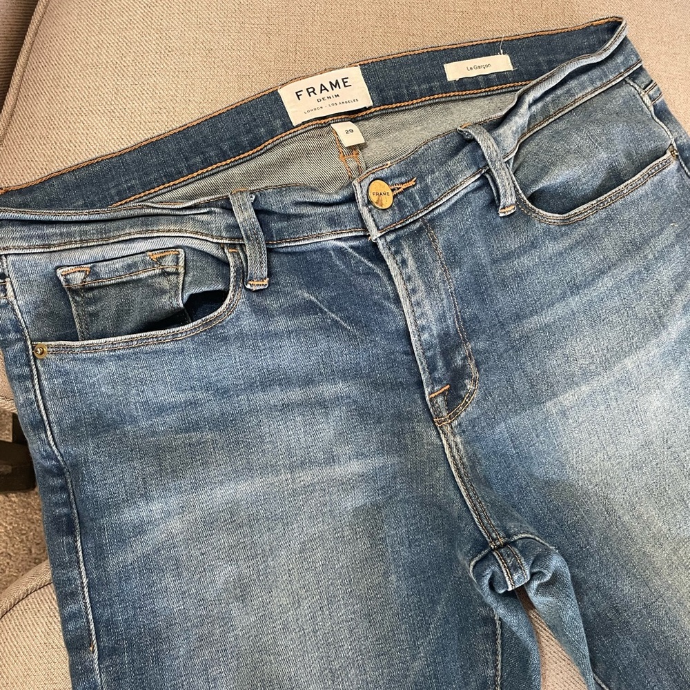 Frame Denim Women's High Rise Blue Jeans